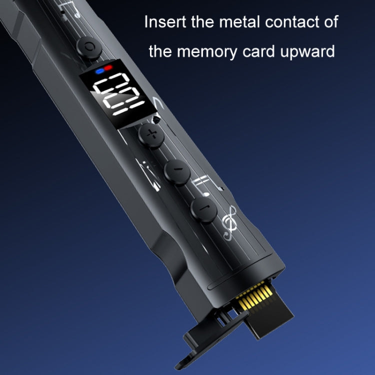 M226 Neck-Hanging In-Ear Pentatone Wired Sports Digital Display Bluetooth Earphone(Black) - Neck-mounted Earphone by buy2fix | Online Shopping UK | buy2fix