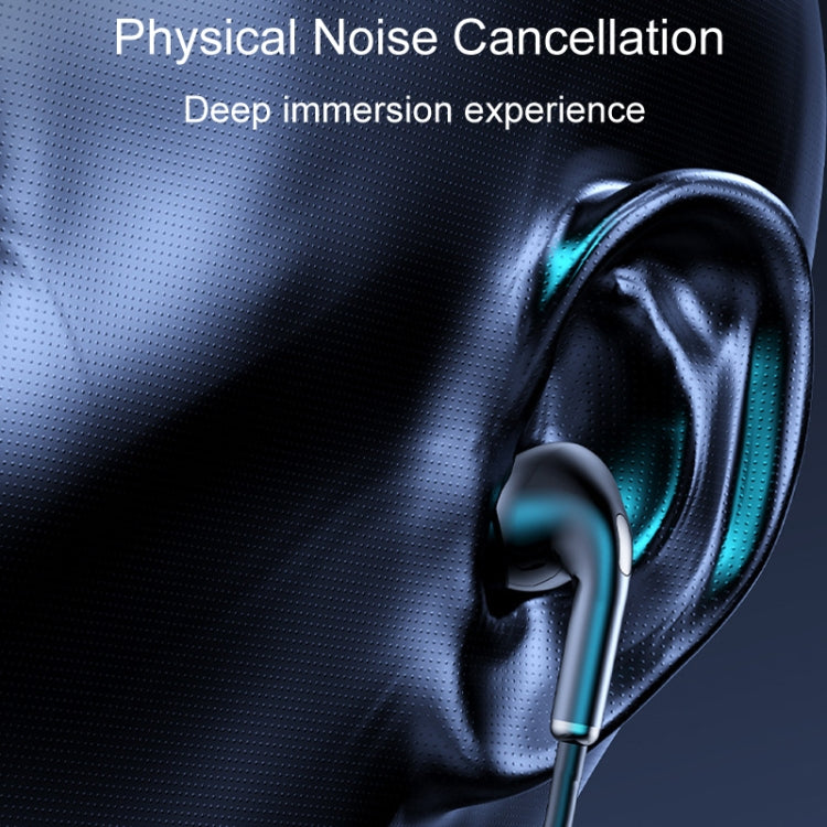 M226 Neck-Hanging In-Ear Pentatone Wired Sports Digital Display Bluetooth Earphone(Black) - Neck-mounted Earphone by buy2fix | Online Shopping UK | buy2fix