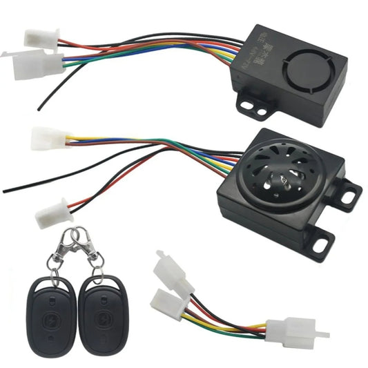 48-72V Electric Motorcycle One-Button Start Remote Lock Anti-Theft Alarm, Specifications: Two-wheeler by buy2fix
