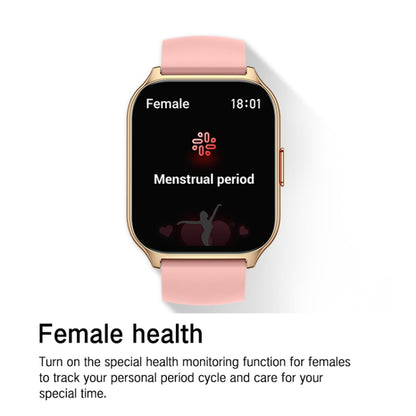 Blood Oxygen / Sleep / Heart Rate Health Monitoring Smart Watch Square Sports Watch(Pink) - Smart Watches by buy2fix | Online Shopping UK | buy2fix