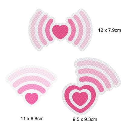 3pcs / Set Vehicle Electronic Car Cover Scratches Night Collision Decorative Signal Reflective Warning Stickers - Decorative Sticker by buy2fix | Online Shopping UK | buy2fix