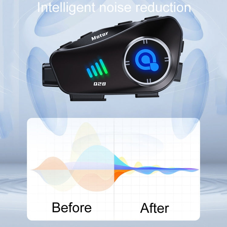 KUQIBAO Q28 Motorcycle Riding Helmet Bluetooth-compatible Headset Recorder(Hard Microphone) by KUQIBAO