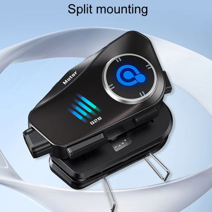 KUQIBAO Q28 Motorcycle Riding Helmet Bluetooth-compatible Headset Recorder(Hard Microphone) by KUQIBAO