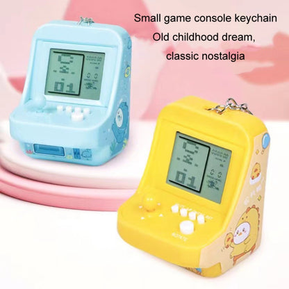 Child Portable Arcade Game Machine Keychain Pendant Mini Building Block Game Toy Gift(Pink) - Pocket Console by buy2fix | Online Shopping UK | buy2fix