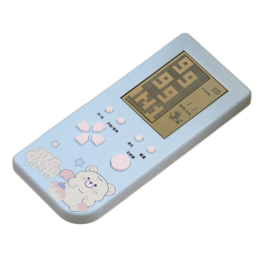 4.1 Inch Cartoon Big Screen Handheld Electronic Game Machine Kids Game Console Toy, Color: Vertical Blue