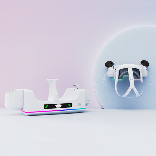 iplay Universal VR Storage Rack Charging Wall Mount with RGB Lighting by iplay