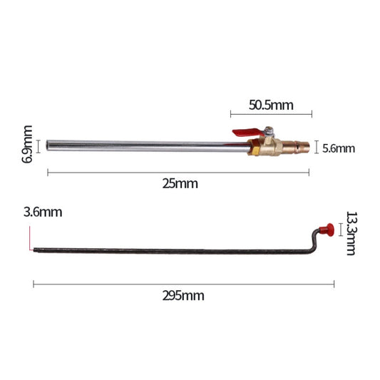 Car Tire Hand-crank Fast Inflation Rod Universal Air Filling Rod Without Meter by buy2fix