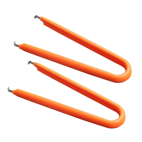 2pcs /Pack Automotive Plug-in Extraction Tweezers Automotive Repair Tool Pliers(Orange)