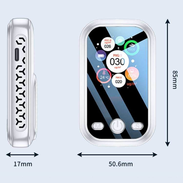 Haze Dust Air Quality Temperature Humidity Detector(White) - Air & Water Quality Tester by buy2fix | Online Shopping UK | buy2fix