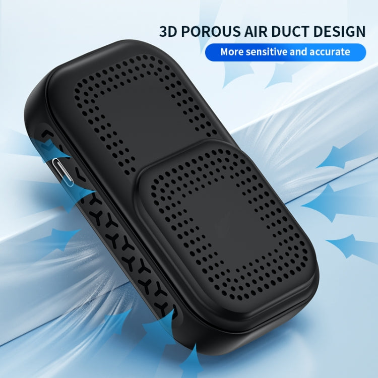 Haze Dust Air Quality Temperature Humidity Detector(Black) by buy2fix