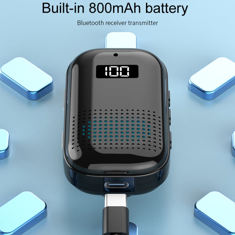 Multifunctional Clip-On Bluetooth Audio Receiver Plug In FM Radio - Audio Receiver Transmitter by buy2fix | Online Shopping UK | buy2fix