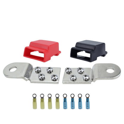 RV Yacht Industrial Distribution Box Copper Battery Terminal, Specifications: Two With Terminal by buy2fix