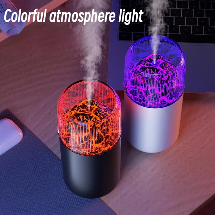 USB Air Humidifier Household Colorful Ambient Lights Large Fog Volume Car Misting Humidifier(Black) - Air Purifiers & Accessories by buy2fix | Online Shopping UK | buy2fix