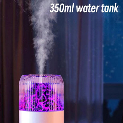 USB Air Humidifier Household Colorful Ambient Lights Large Fog Volume Car Misting Humidifier(White) - Air Purifiers & Accessories by buy2fix | Online Shopping UK | buy2fix