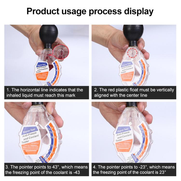 Automobile Suction Type Battery Electrolyte Hydrometer(Black) by buy2fix