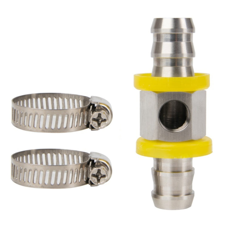 1/2 inch Fuel Pipe Fuel Pressure NPT Sensor T-type Barbed Connector by buy2fix