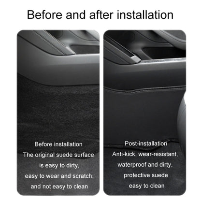 For Tesla Center Console Side Anti-kick Protective Pad, Style: MY Universal Driver Passenger Outer Side Leather by buy2fix