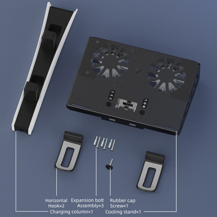 For PS5 Slim / PS5 iplay HBP-545 Wall Mount Charging Bracket(Black) - Holder by iplay | Online Shopping UK | buy2fix