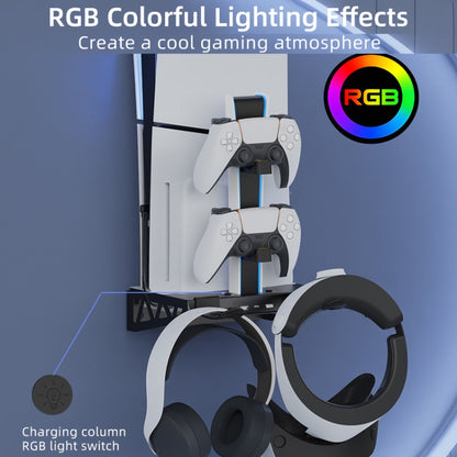 For PS5 Slim / PS5 iplay HBP-545 Wall Mount Charging Bracket(Black) - Holder by iplay | Online Shopping UK | buy2fix