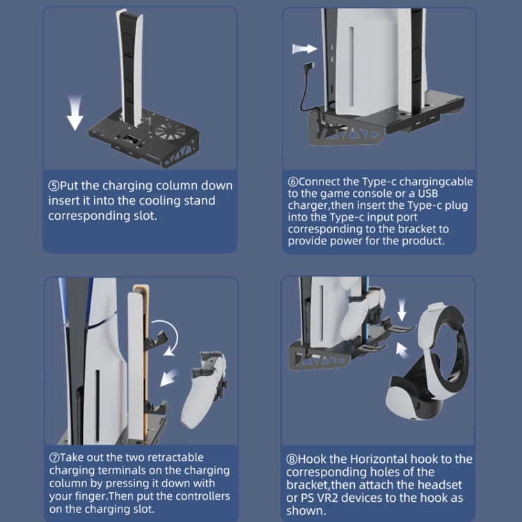 For PS5 Slim / PS5 iplay HBP-545 Wall Mount Charging Bracket(Black) - Holder by iplay | Online Shopping UK | buy2fix