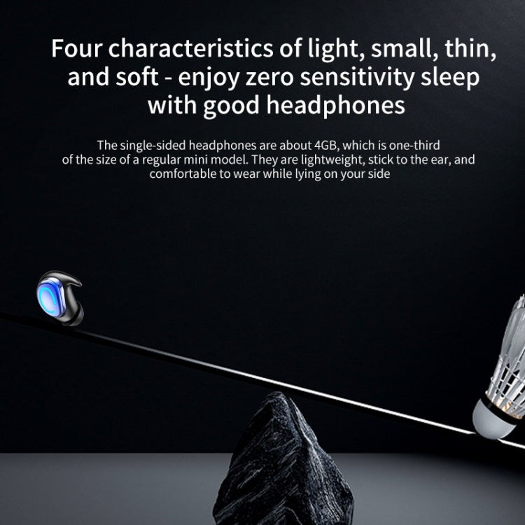 Q9 In-Ear Mini Sports Invisible Sleep Single Ear Bluetooth Earphone(Black) - Bluetooth Earphone by buy2fix | Online Shopping UK | buy2fix