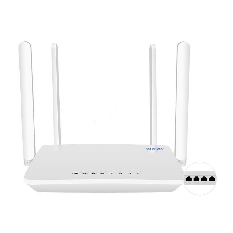 4G CPE Wireless Plug-In Router WiFi 6 Network Hotspot, EU Plug(White) by buy2fix