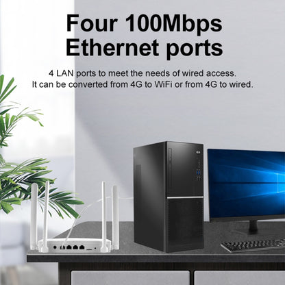 4G CPE Wireless Plug-In Router WiFi 6 Network Hotspot, EU Plug(White) by buy2fix