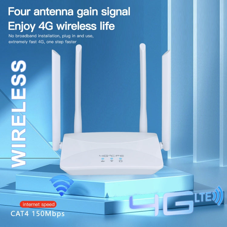 European B1/3/7/8/20/38/40/41 4G Wireless CPE Router Plug-in Mobile WiFi, EU Plug - Wireless Routers by buy2fix | Online Shopping UK | buy2fix