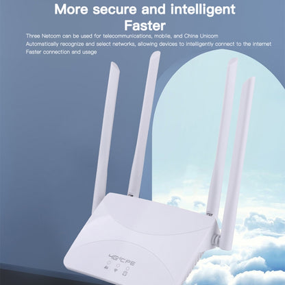 Asian B1/3/5/7/8/38/40/41 4G Wireless CPE Router Plug-in Mobile WiFi, EU Plug by buy2fix