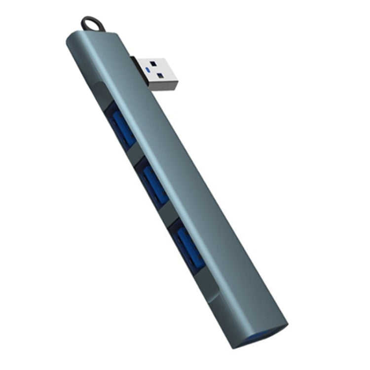 Side Plug Wireless Docking Station 4 In 1 Multifunctional Computer Cable Hubs, Port: USB 3.0 Gray by buy2fix