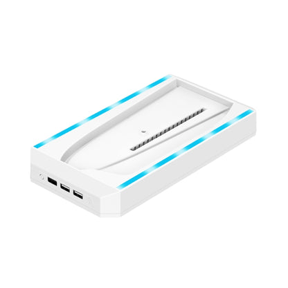 For PS5 Slim Console Wall-mounted Storage Rack With 3 USB2.0 Ports(White) - Holder by buy2fix | Online Shopping UK | buy2fix