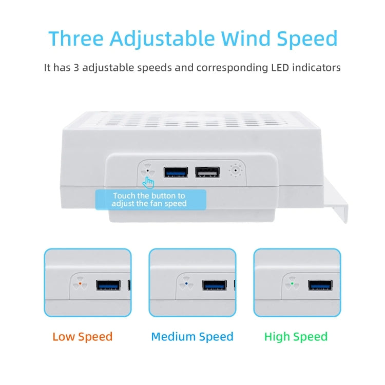 For XBOX Series S Console Side-mounted Cooling Fan RGB Color Light Radiator - Other by buy2fix | Online Shopping UK | buy2fix