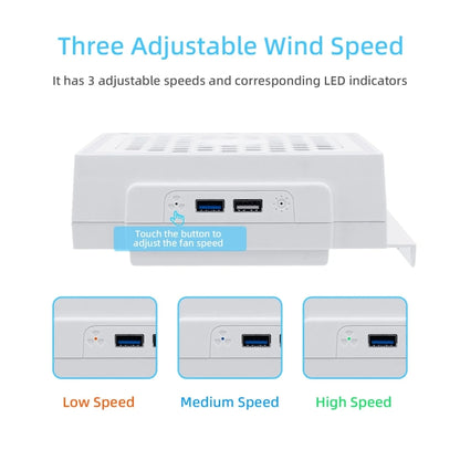 For XBOX Series S Console Side-mounted Cooling Fan RGB Color Light Radiator - Other by buy2fix | Online Shopping UK | buy2fix