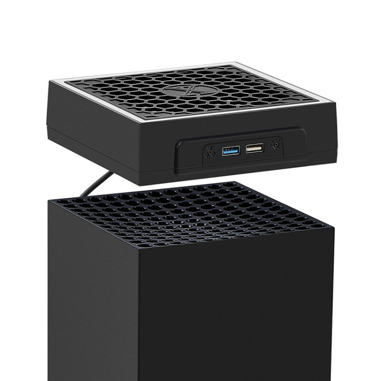 For Microsoft XBOX Series X Top Colorful Cooling Fan 3 Adjustable Speed(Black) - Other by buy2fix | Online Shopping UK | buy2fix