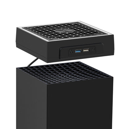 For Microsoft XBOX Series X Top Colorful Cooling Fan 3 Adjustable Speed(Black) - Other by buy2fix | Online Shopping UK | buy2fix