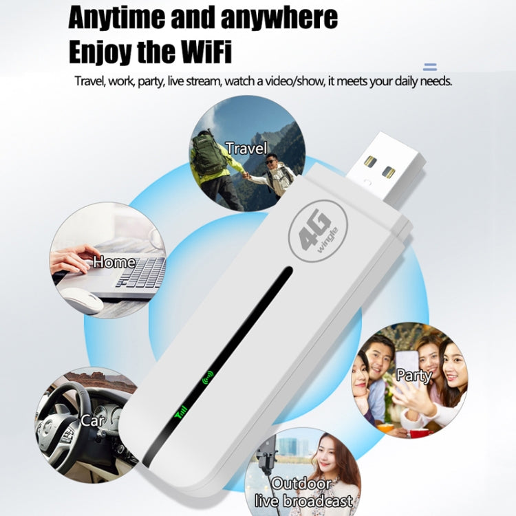 Asian Version U8-5M 4G WiFi Dongle USB Plug-In Router Mobile Hotspot by buy2fix