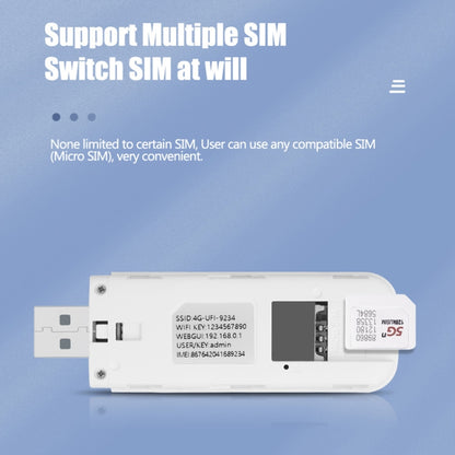 Asian Version U8-5M 4G WiFi Dongle USB Plug-In Router Mobile Hotspot by buy2fix