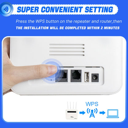 For European / Asian / African 4G CPE WiFi6 Plug-in Wireless Router Dual Port Wireless Hotspot, EU Plug(Milky White) by buy2fix
