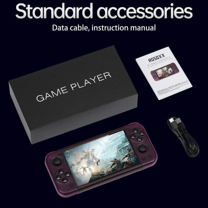 RG50XX 5-Inch Retro Handheld Game Console Linux System Built In 15000+ Games(White) - Pocket Console by buy2fix | Online Shopping UK | buy2fix