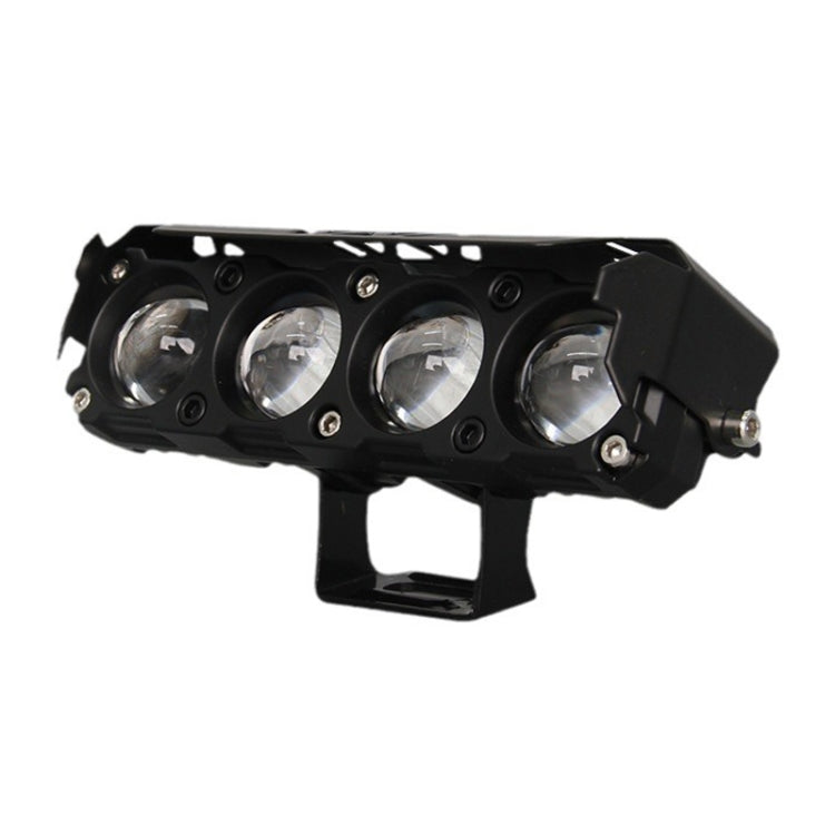 Motorcycle Spotlight External Lens Car LED Headlight Strong Spot Fog Light, Model: Near Yellow+Far White-3 Wires by buy2fix