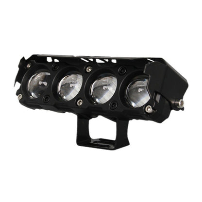 Motorcycle Spotlight External Lens Car LED Headlight Strong Spot Fog Light, Model: Near Yellow+Far White-3 Wires by buy2fix