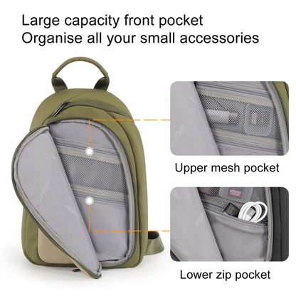 Cwatcun D148 Medium Casual Camera Bag Shoulder Crossbody Daily Photography Bag, Color: Army Green - Strap Satchel by Cwatcun | Online Shopping UK | buy2fix