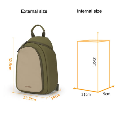 Cwatcun D148 Medium Casual Camera Bag Shoulder Crossbody Daily Photography Bag, Color: Army Green - Strap Satchel by Cwatcun | Online Shopping UK | buy2fix