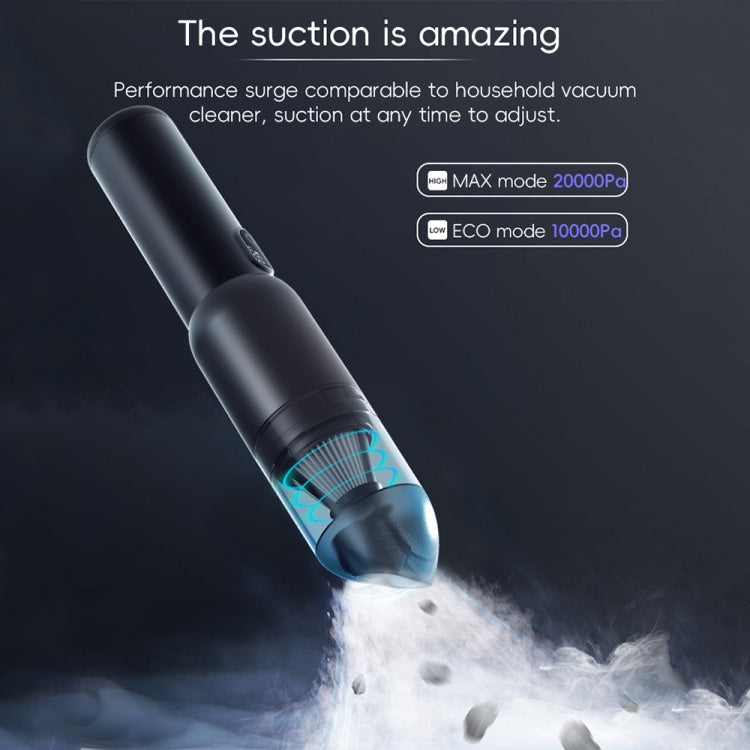 Multifunctional Suction Blowing Wireless Car Vacuum Cleaner Handheld High-Power Dust Blower(Black) by buy2fix