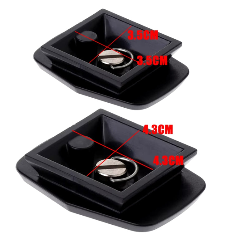 4.3cm Tripod Head Quick Release Plate For WeiFeng WT3730 3750 3770 / YUNTENG 590 600 668 688 690 / Sony D680 D580 VCT-50AV - Quick Release Plate by buy2fix | Online Shopping UK | buy2fix
