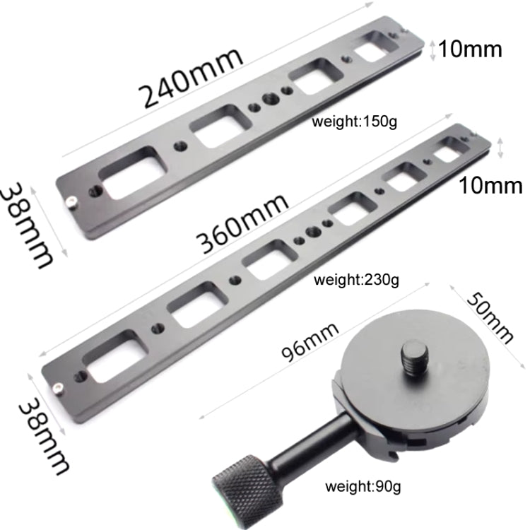 Double Camera Bracket Arca Swiss Quick Release Plate, Spec: Movable Base - Quick Release Plate by buy2fix | Online Shopping UK | buy2fix