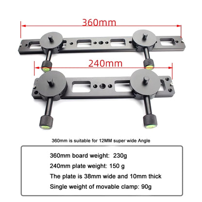 Double Camera Bracket Arca Swiss Quick Release Plate, Spec: PU360 - Quick Release Plate by buy2fix | Online Shopping UK | buy2fix