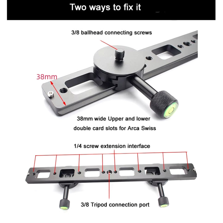 Double Camera Bracket Arca Swiss Quick Release Plate, Spec: PU360 - Quick Release Plate by buy2fix | Online Shopping UK | buy2fix