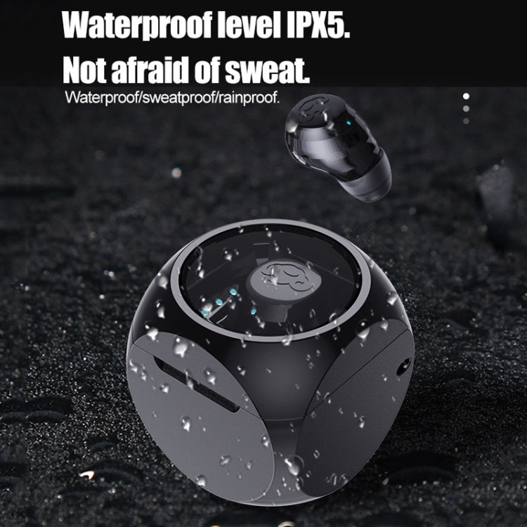 Q1 Mini Single Ear With Charging Compartment Wireless Invisible Stereo Bluetooth Earphone(White) - Bluetooth Earphone by buy2fix | Online Shopping UK | buy2fix