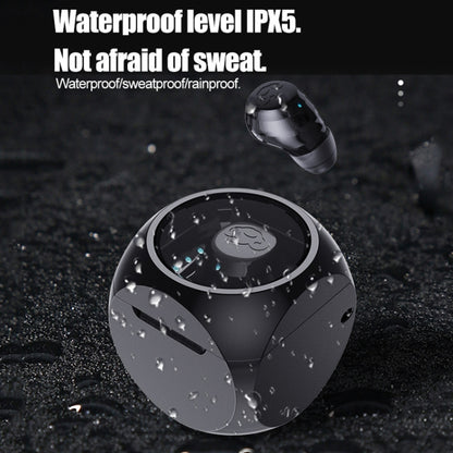 Q1 Mini Single Ear With Charging Compartment Wireless Invisible Stereo Bluetooth Earphone(White) - Bluetooth Earphone by buy2fix | Online Shopping UK | buy2fix